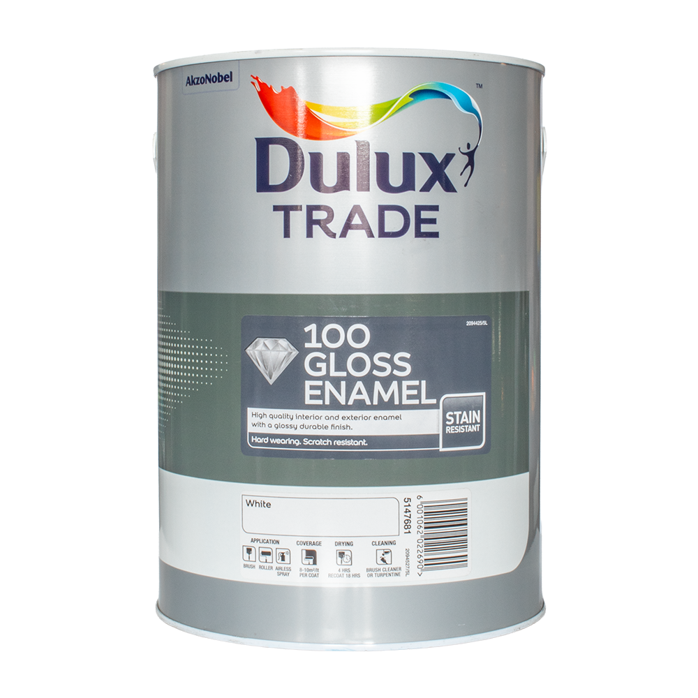 Dulux Trade 100 Gloss Enamel White