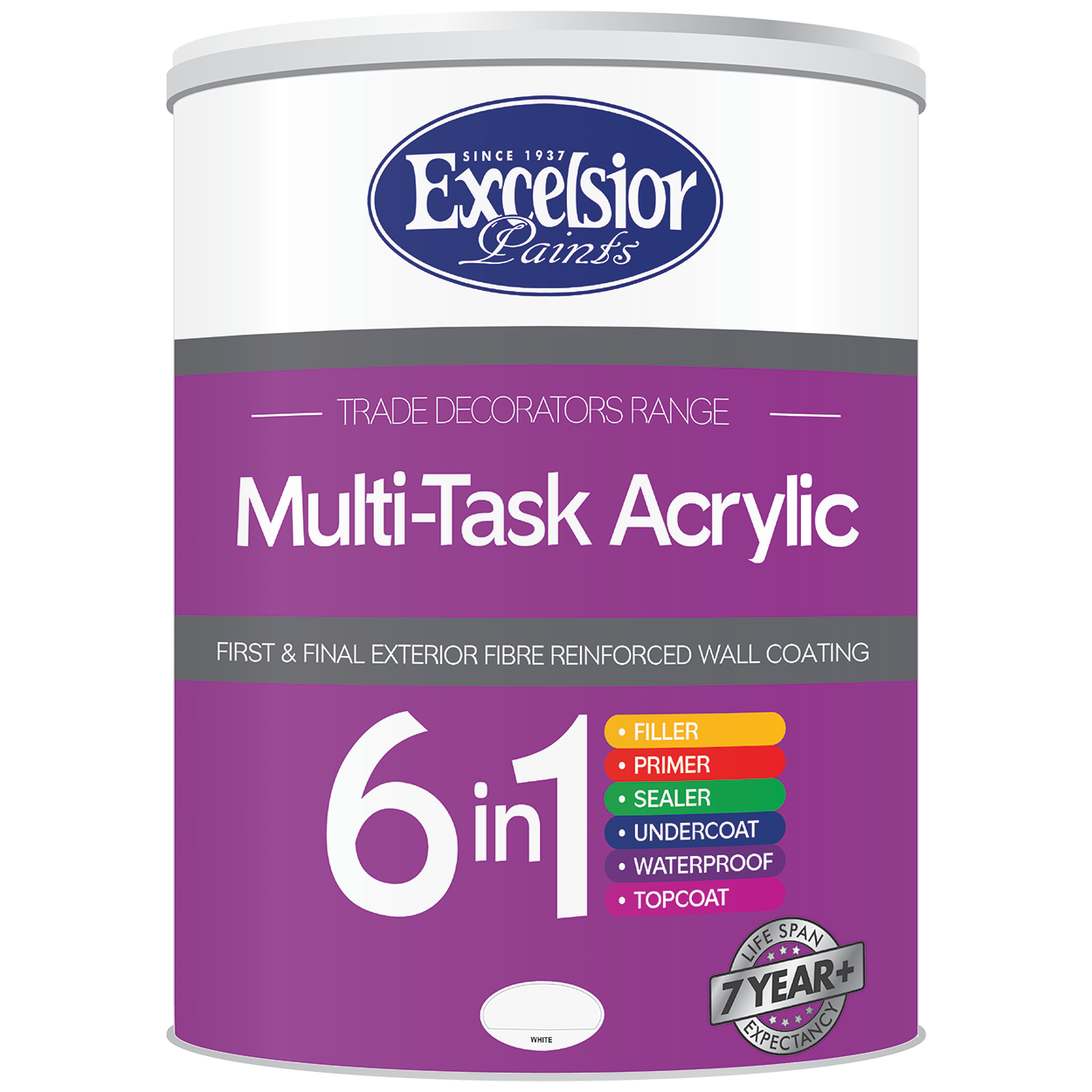 Excelsior Trade Decorators Multi-Task Acrylic White-Pastel Base - Hall's Retail