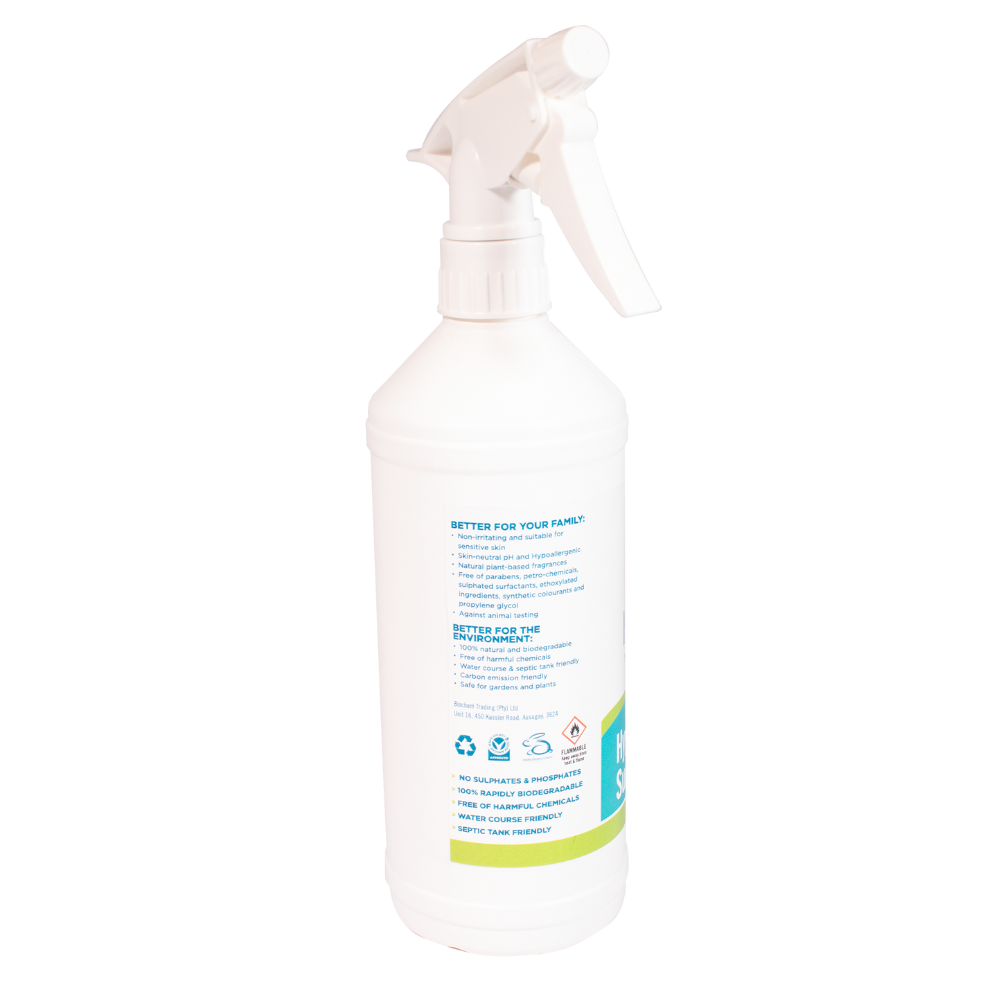 Nu Eco Hygienic Hand & Surface Sanitiser 750ml - Hall's Retail