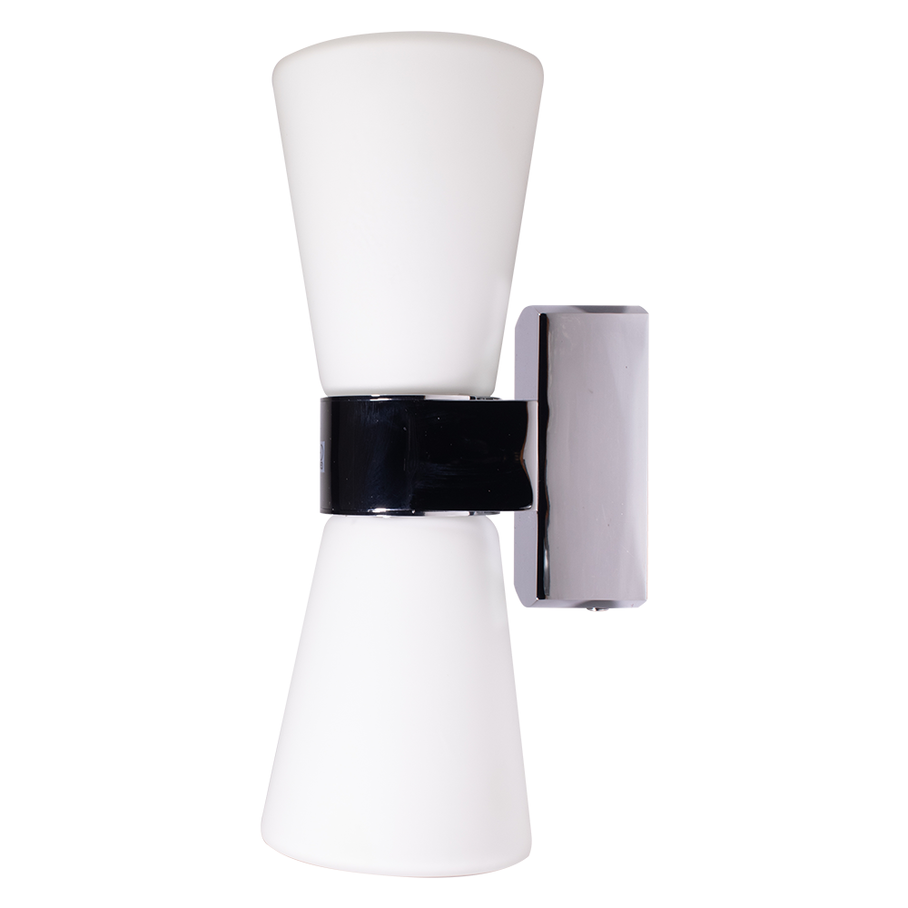 Cailin W Lt Up Down Facing White Chrome