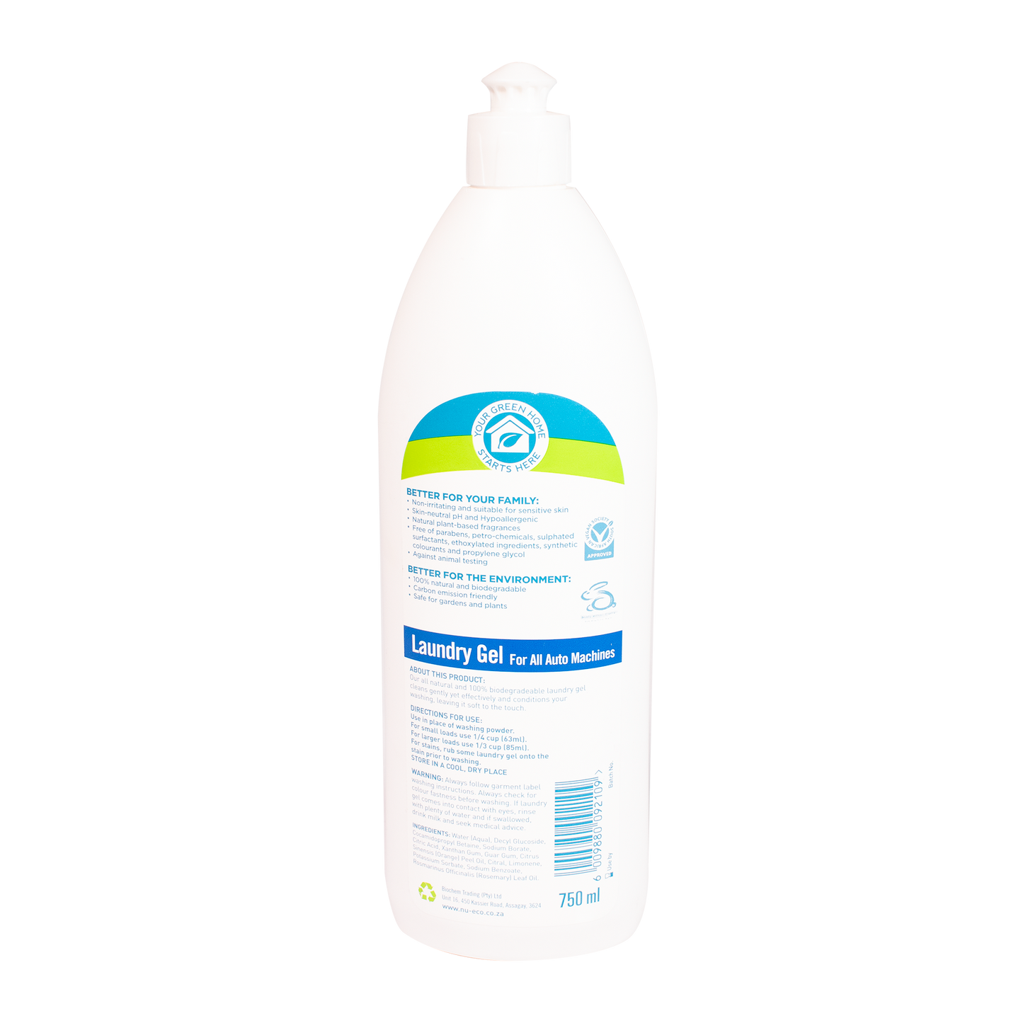 Nu Eco Laundry Gel 750ml - Hall's Retail