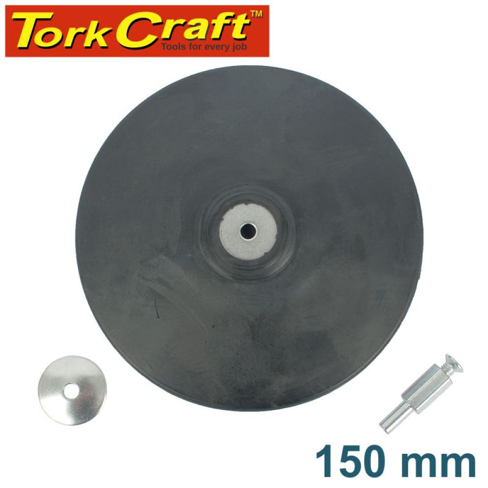 Backing Pad Rubber with Arbor