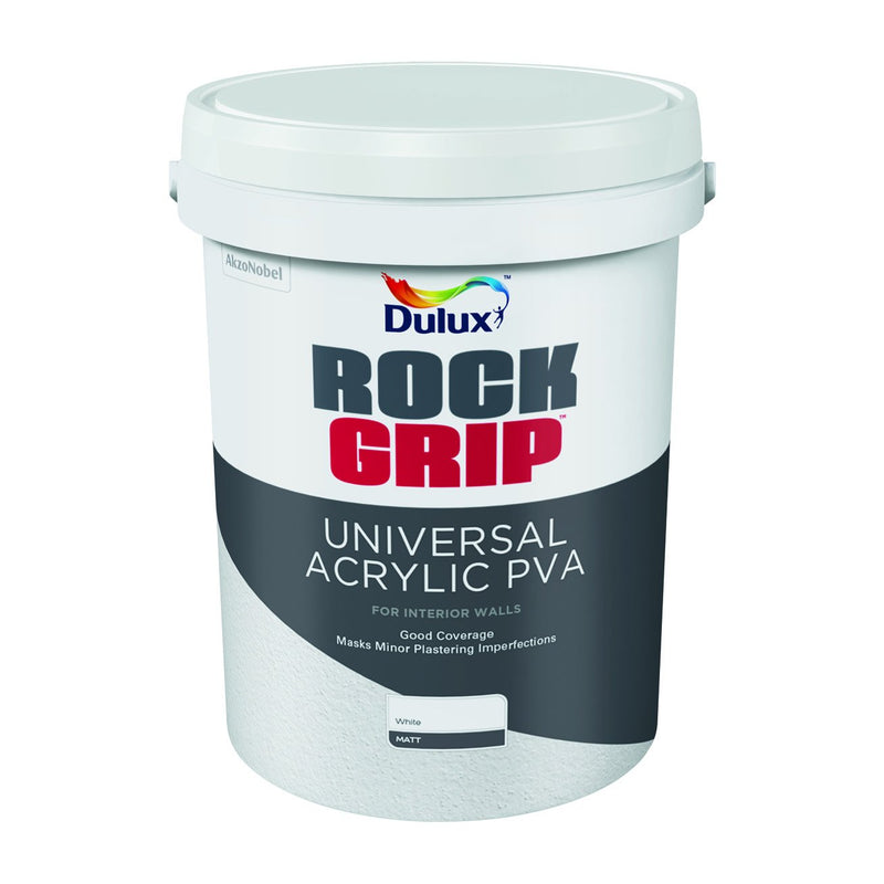 Dulux Rockgrip Universal Acrylic Pva White - Hall's Retail