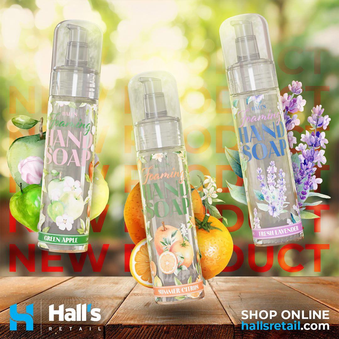 Introducing the Best New Product Range: Hall's Foaming Hand Soap