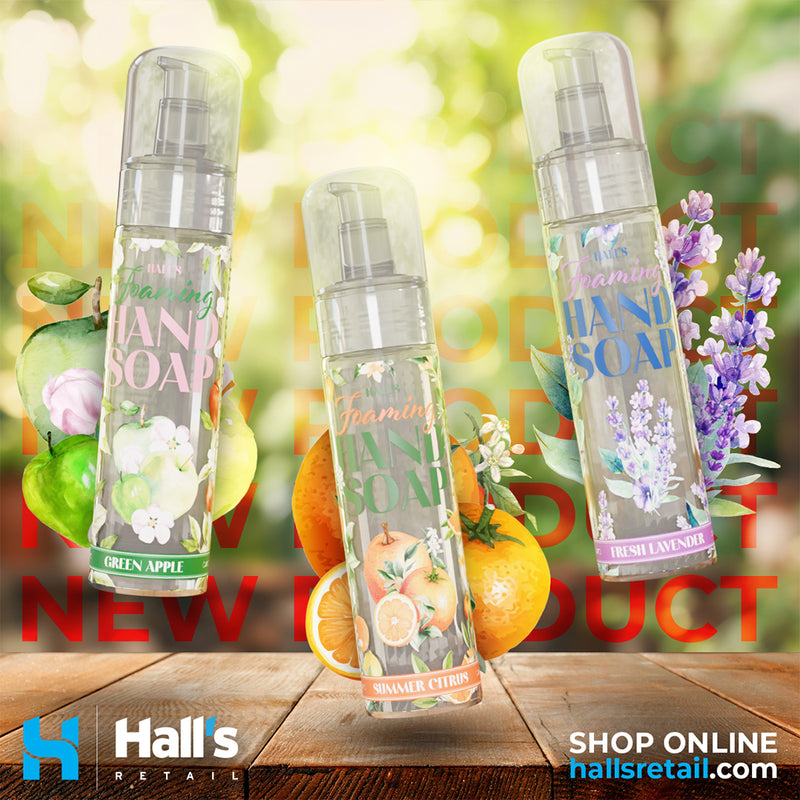 Introducing the Best New Product Range: Hall's Foaming Hand Soap