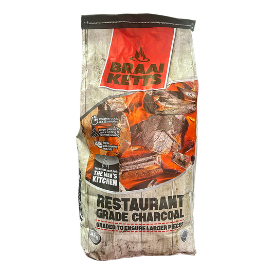 Braai Ketts Restaurant Grade Charcoal 4KG