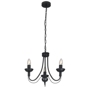 3 Light Black Chandelier