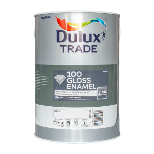 Dulux Trade 100 Gloss Enamel White