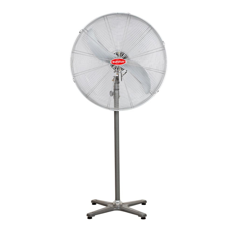 Hurricane Standing Fan 2 Blades Silver