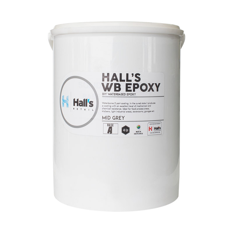 Hall's Water Based Epoxy Mid Grey And Std Colours 5L