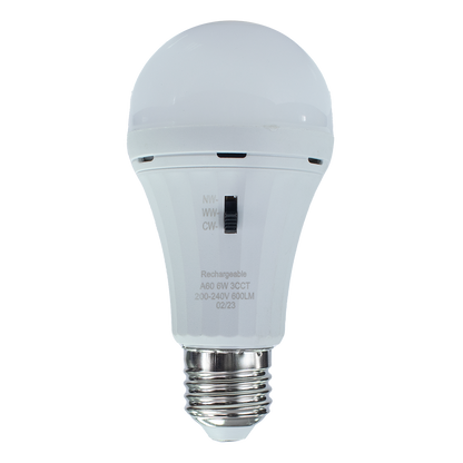 Beacon 6W 3 in 1 Rechargeable Bulb
