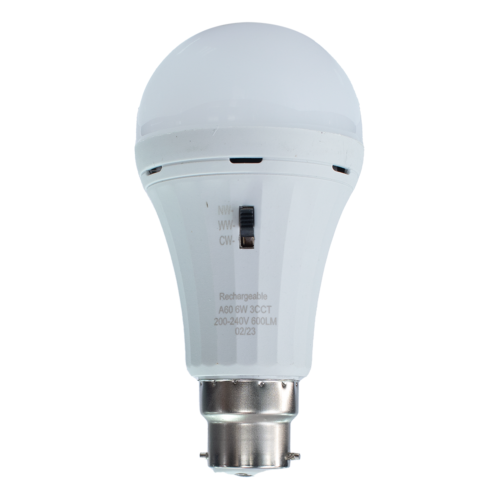 Beacon 6W 3 in 1 Rechargeable Bulb