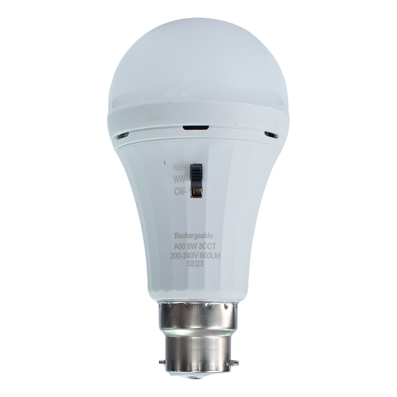 Beacon 6W 3 in 1 Rechargeable Bulb