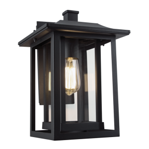 Down Facing Alumin Lantern Clear Glass