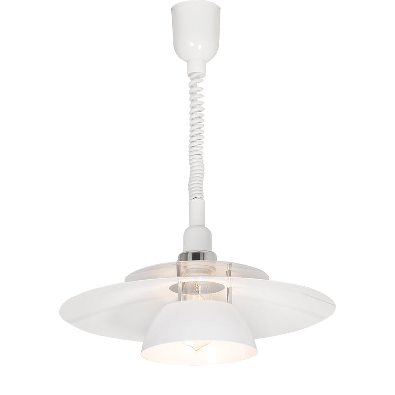 Brenda Pendant 1l Rise/fall 60w E27 White