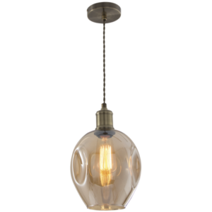 Amber Glass Pendant Pen611