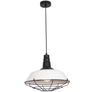 Pendant White w/ Black Trim