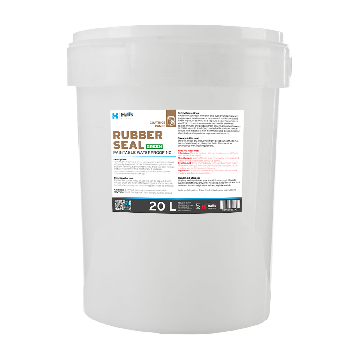 Hall's Rubber Seal - Paintable Waterproofing