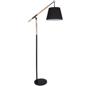 Wood & Metal Floor Lamp