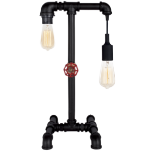 Metal & Wood Lamp