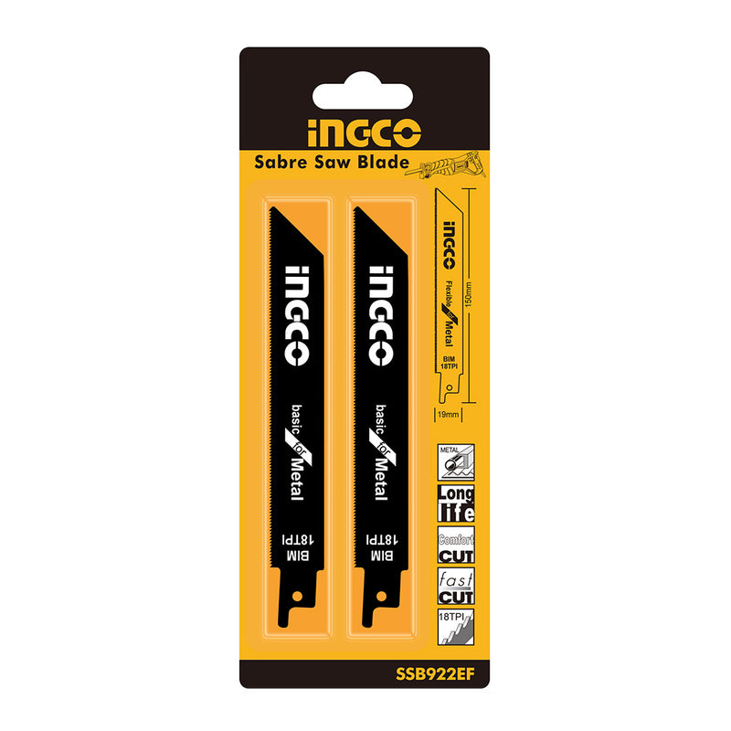Ingco Reciprocating Saw Blade for Metal - 2 Pack