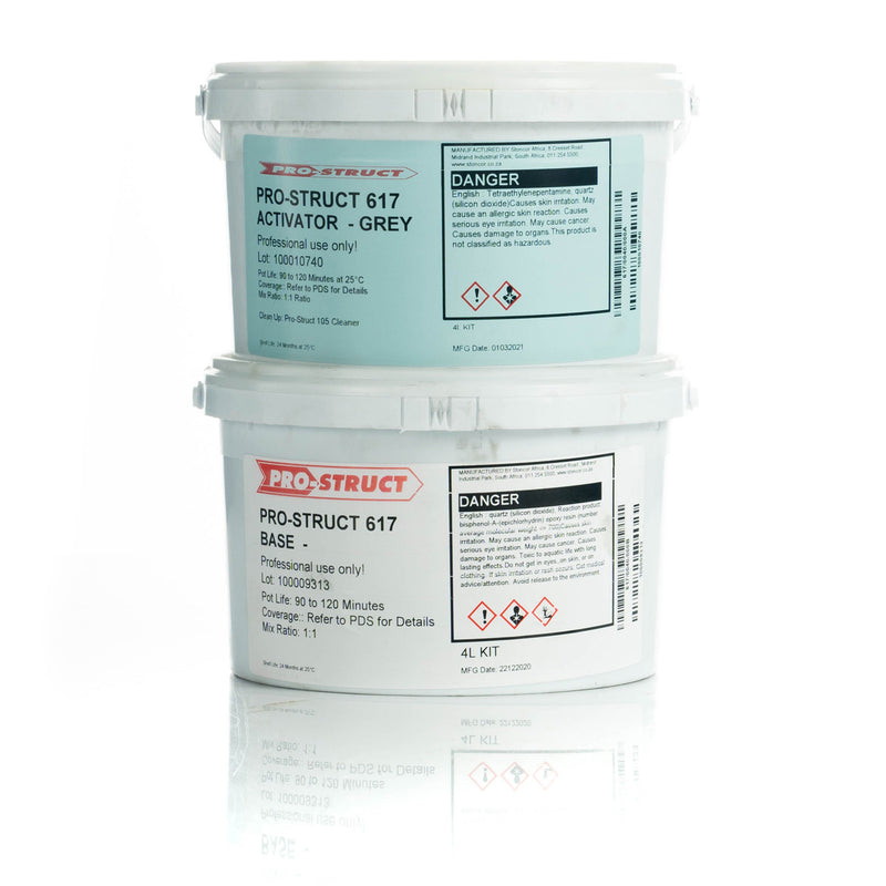 Prostruct 617 General Purpose Epoxy Grey 4L Kit - Hall's Retail