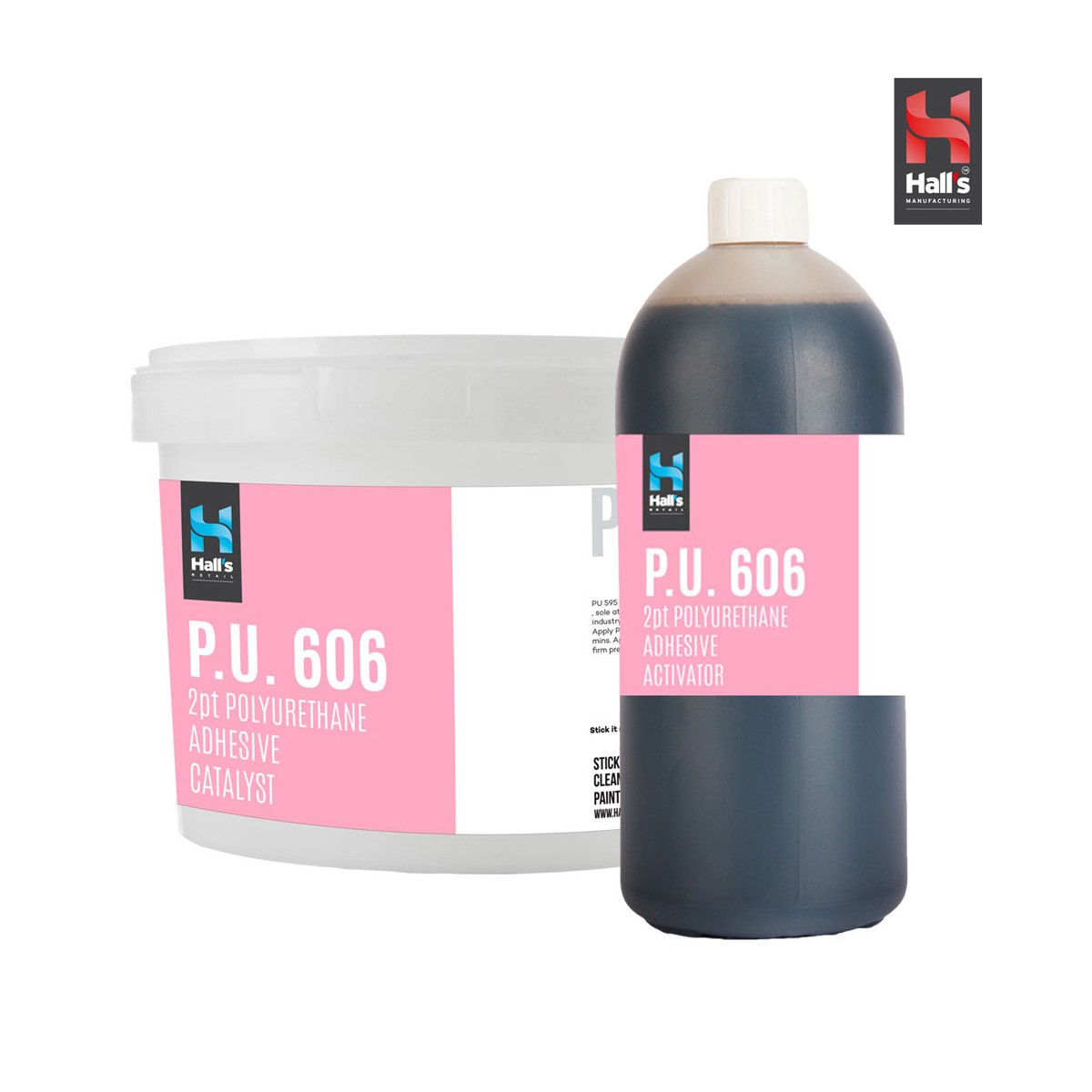 P.U. 606 Adhesive 2 part - 6Kg - Hall's Retail