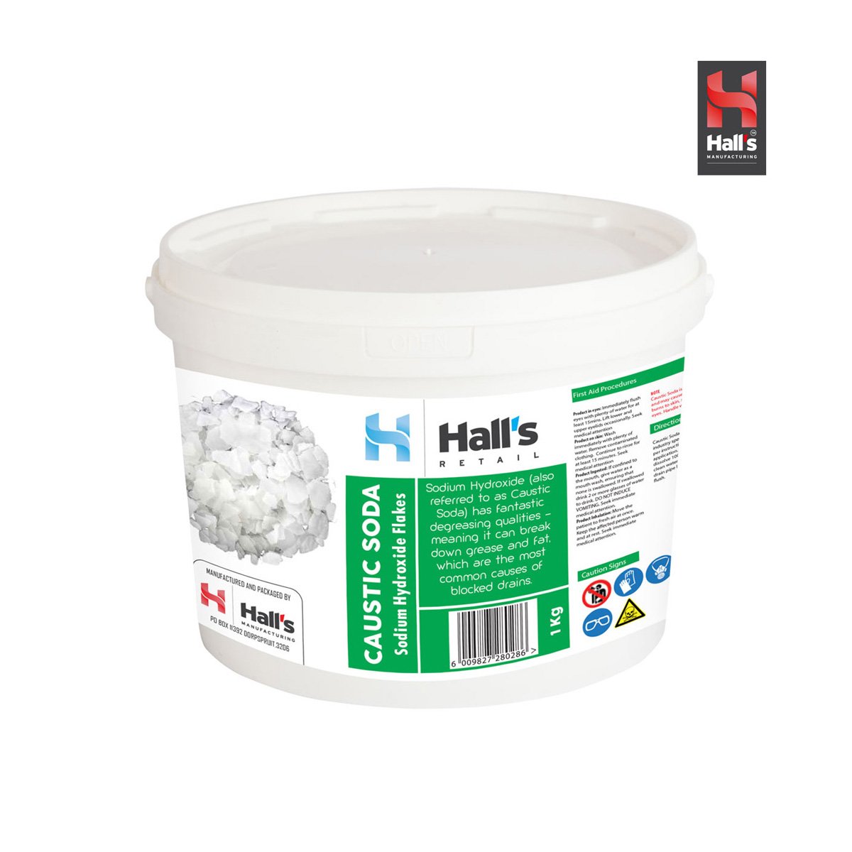 Caustic Soda Flakes - Hall's Retail