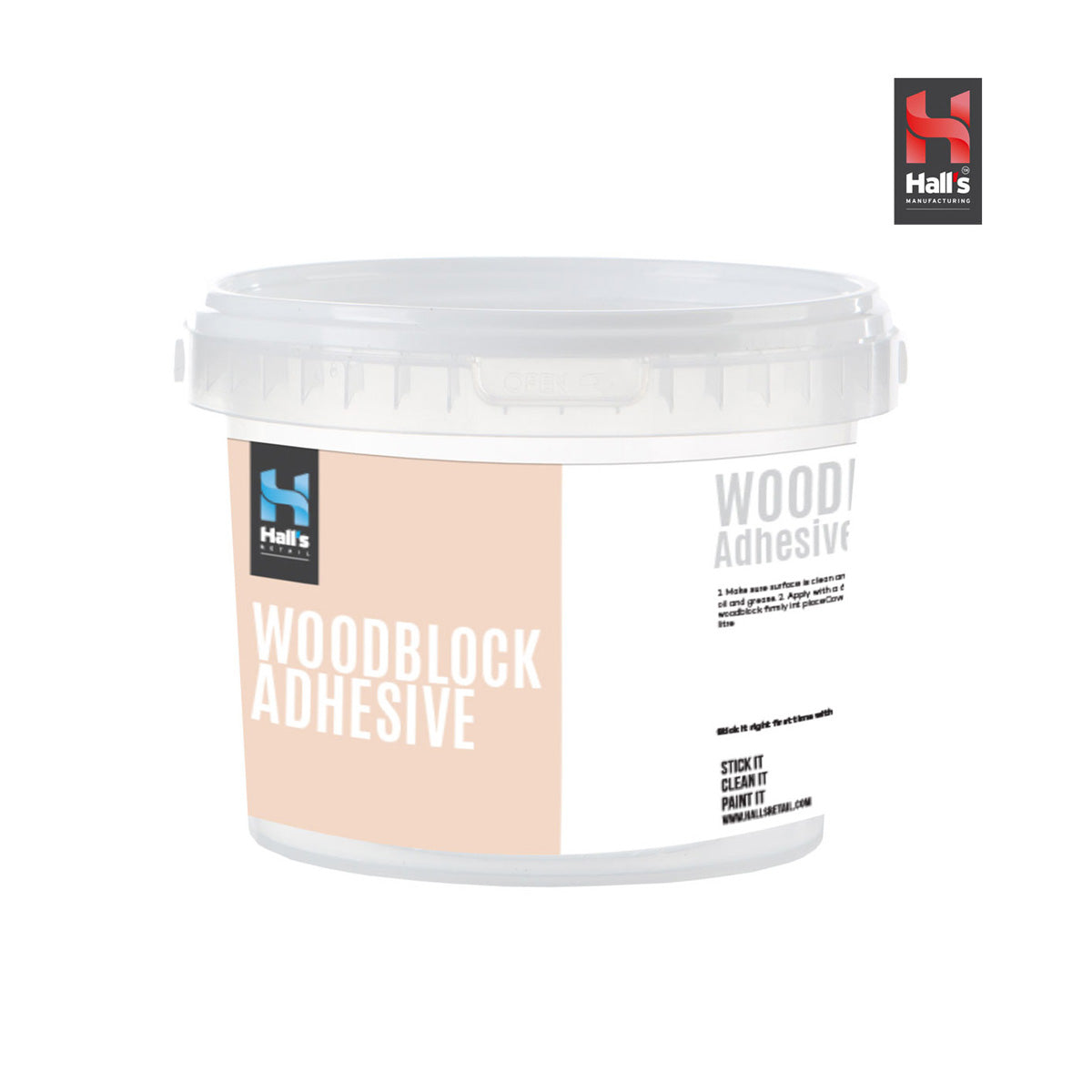 Woodblock Adhesive - Hall's Retail