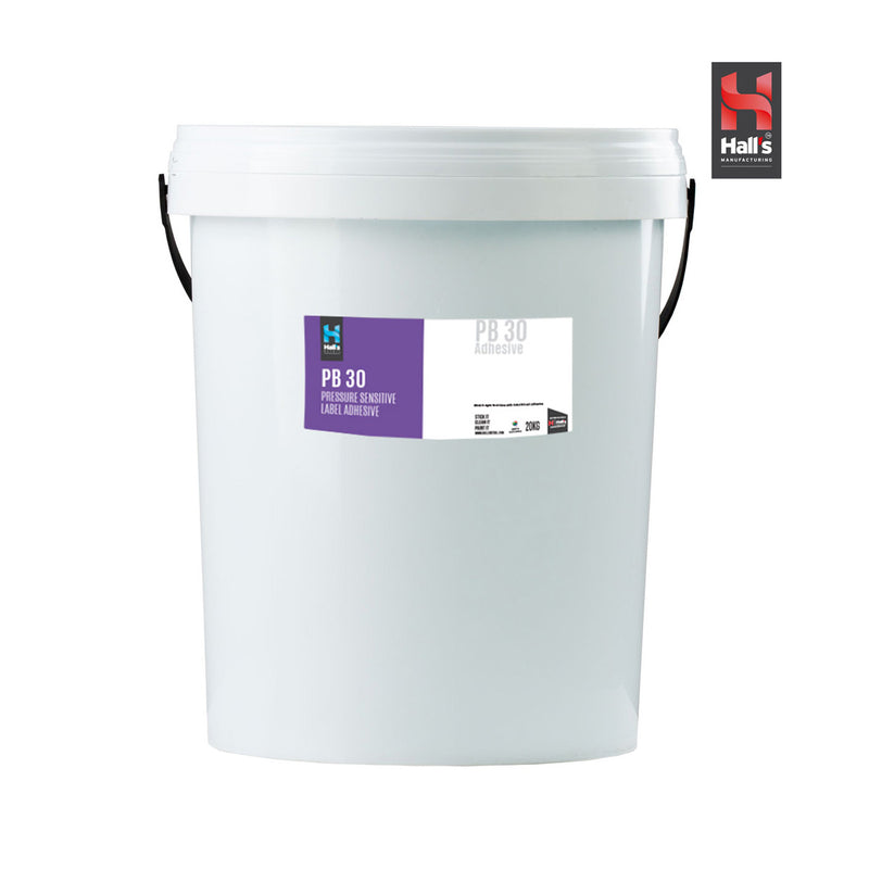 Pb30 Plastic Bucket Label Adhseive - Hall's Retail