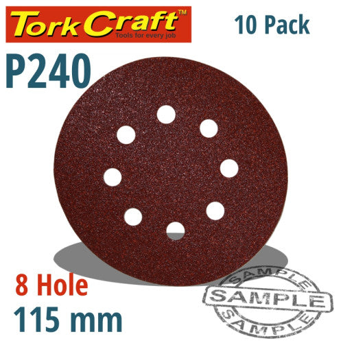 Sanding Disc 115mm-125mm with Holes, Hook & Loop