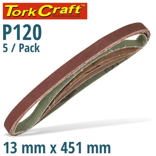 Powerfile Sanding Belt 13mm 5 Pack