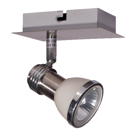 Single Satin Chrome Spotlight