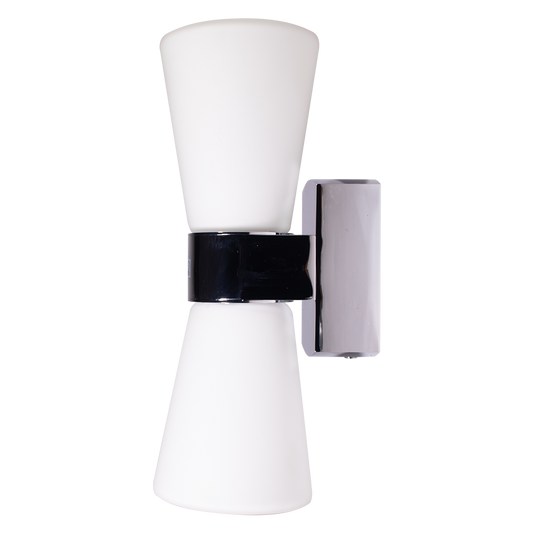 Cailin W Lt Up Down Facing White Chrome