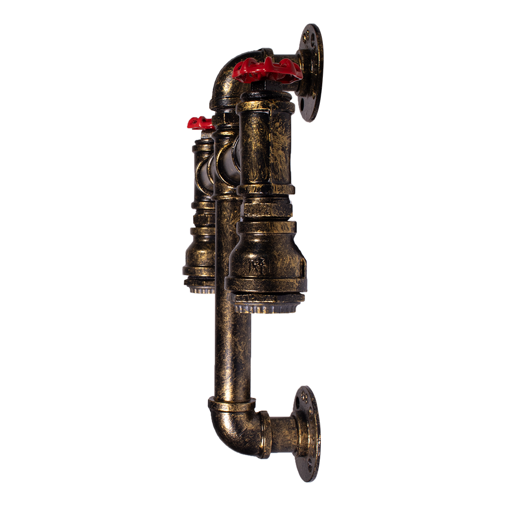 Double Pipe Wall Light