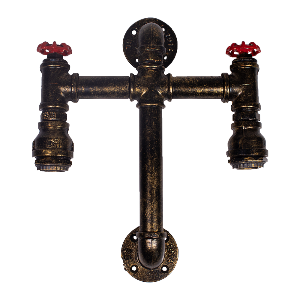 Double Pipe Wall Light