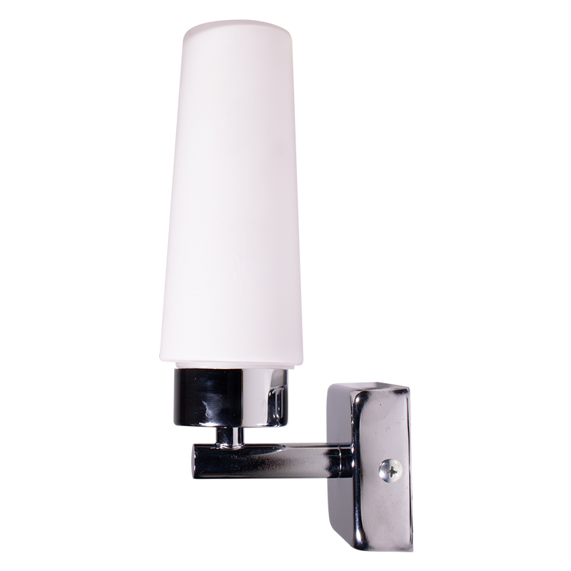 Bathroom Wall Light Sealed White Glass