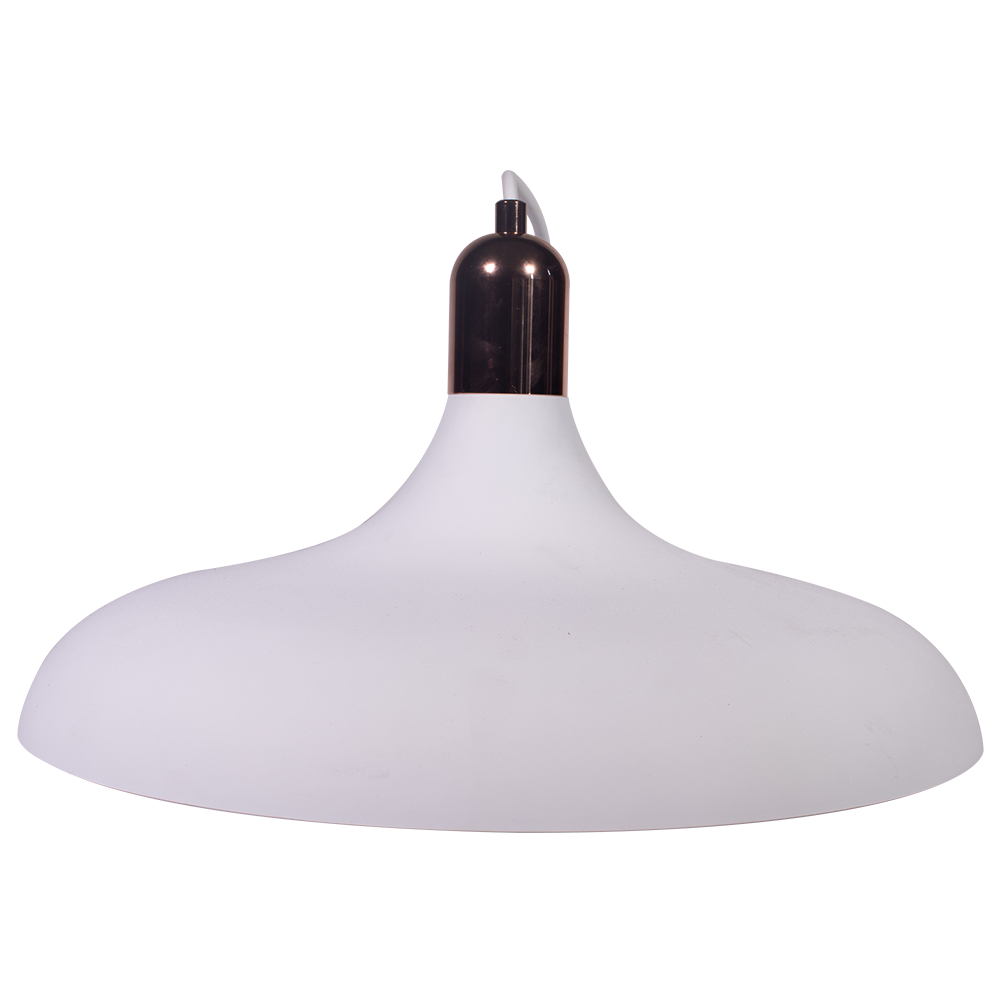 Curva White Copper Pendant