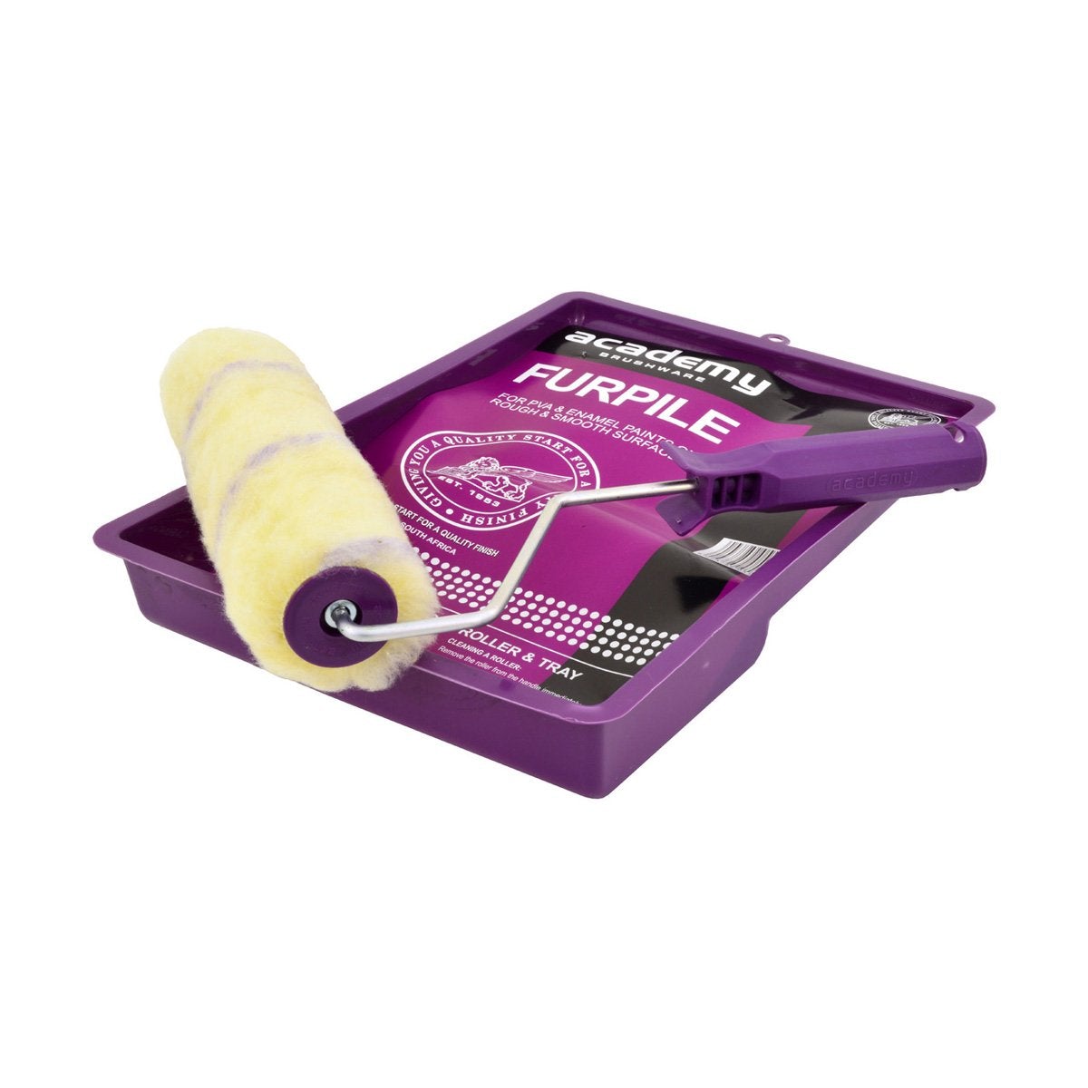 Academy 225mm Furpile Roller, Refill and Trayset - Hall's Retail