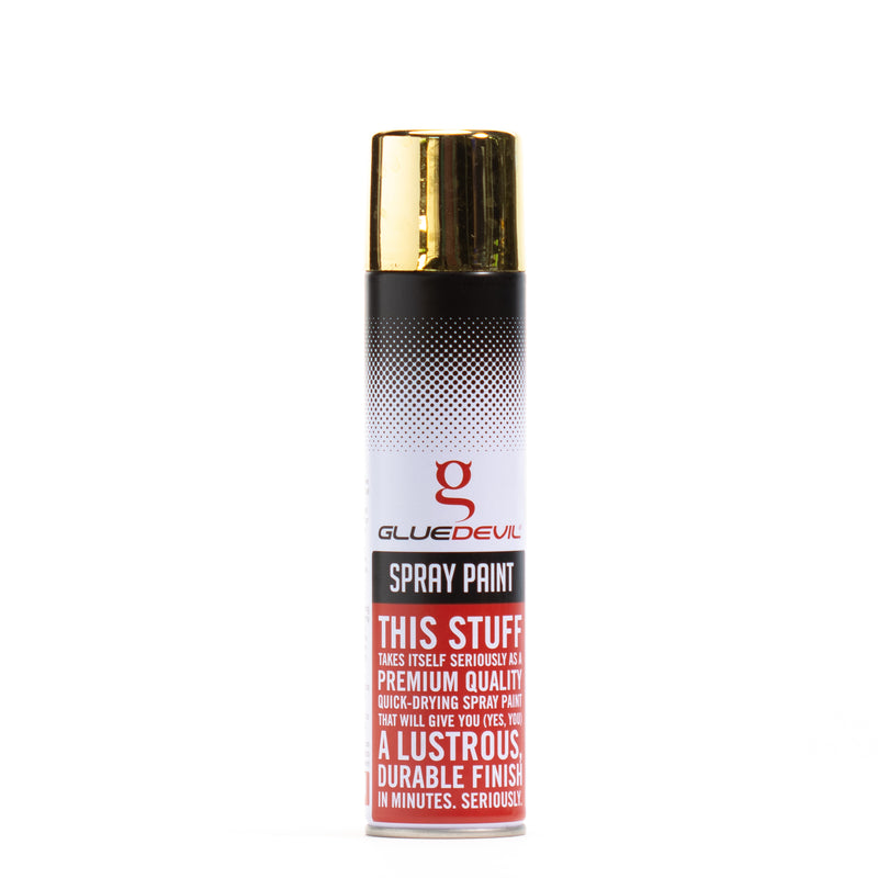 Glue Devil Spray Paint Metallic Colours 300ml - Hall's Retail